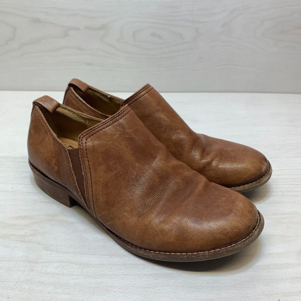 Sofft Naisbury Shooties Women's Size 8M Brown Leather Comfort Slip On Shoes
